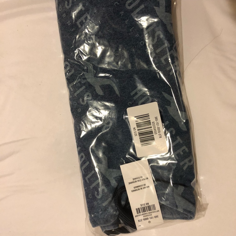BRAND NEW DENIM DRAWSTRING BAG